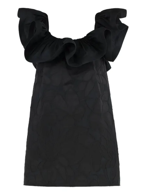 Elisabetta Franchi jacquard mini dress Black AB69852E2