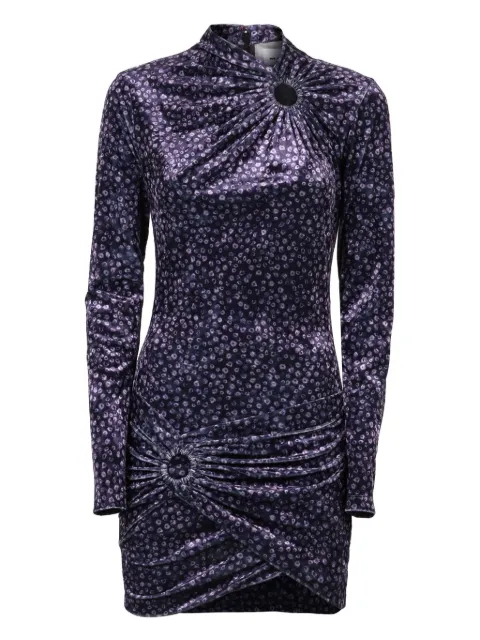 MARANT ÉTOILE Havana velvet dress Purple RO0560FAB3K01E