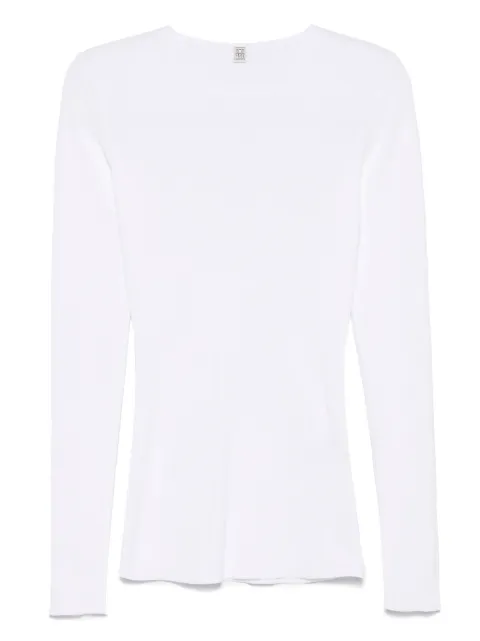TOTEME compact cotton T-shirt White 252WRT0491YA0172047
