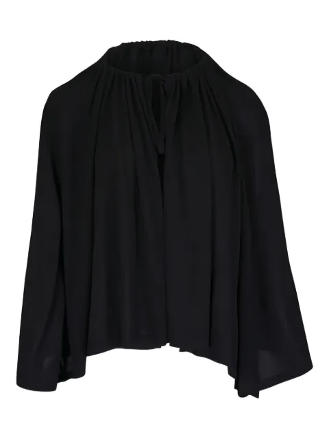 TOTEME drawstring cape black Black 252WRT0551YA0190001