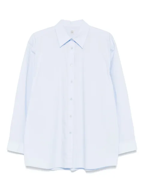 TOTEME Classic tumbled shirt Blue 252WRT0480FB0415206