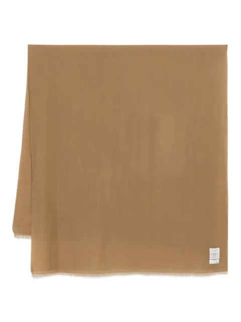 TOTEME fringed wool scarf Brown 252WSC0079FB0421288