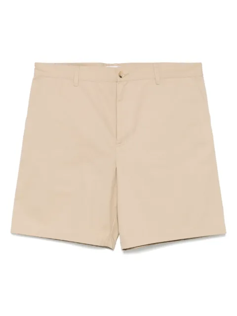Maison Kitsuné logo-embroidered shorts Neutrals OM01413WW9031