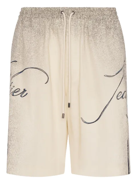 Jean Paul Gaultier Tattoo deck shorts Neutrals 2534USH042D503030030