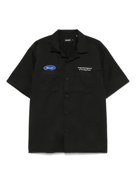 XLarge logo-patch shirt Black 201251014003