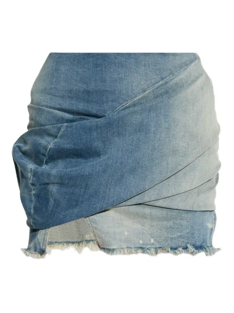 Rick Owens DRKSHDW Low Twist mini skirt Blue DS01E3343SDWB