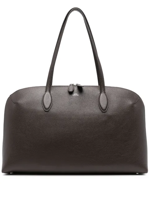 TOTEME grained-leather tote bag Brown 252WAL0082LE0139014