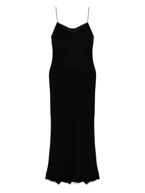 TOTEME satin slip maxi dress Black 252WRD0186FB0418001