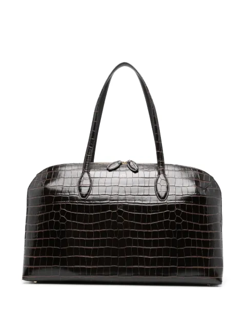 TOTEME crocodile-embossed tote bag Brown 252WAL0082LE0076014