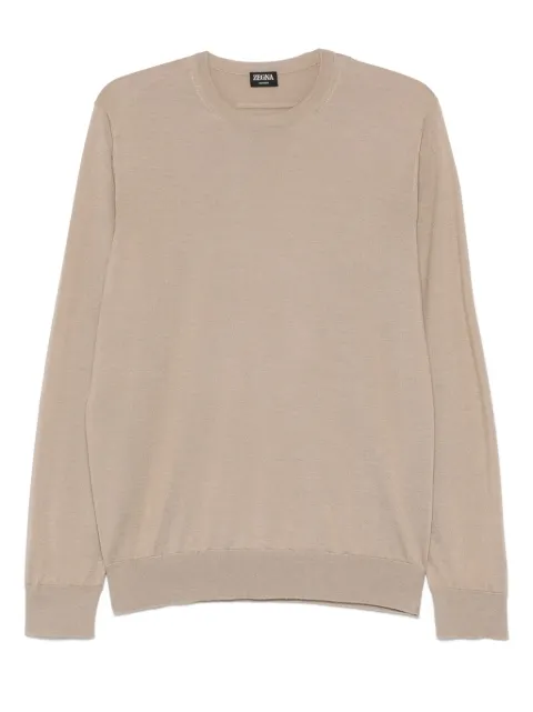 Zegna fine-knit T-shirt Neutrals UFJ00A9110