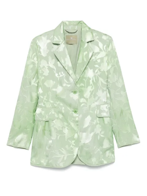 Ermanno Scervino floral-jacquard blazer Green D466I726YSH