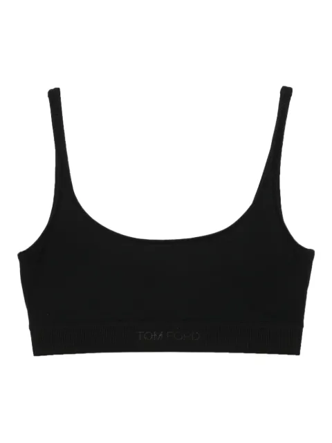 TOM FORD logo-underband bra Black BRJ016JEX166
