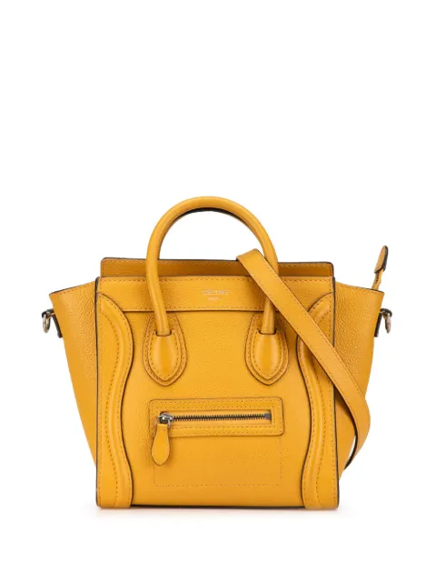 Celine Pre-Owned 2013 Nano Leather Luggage Tote satchel Yellow C5JLCX5DYMMRBZD6