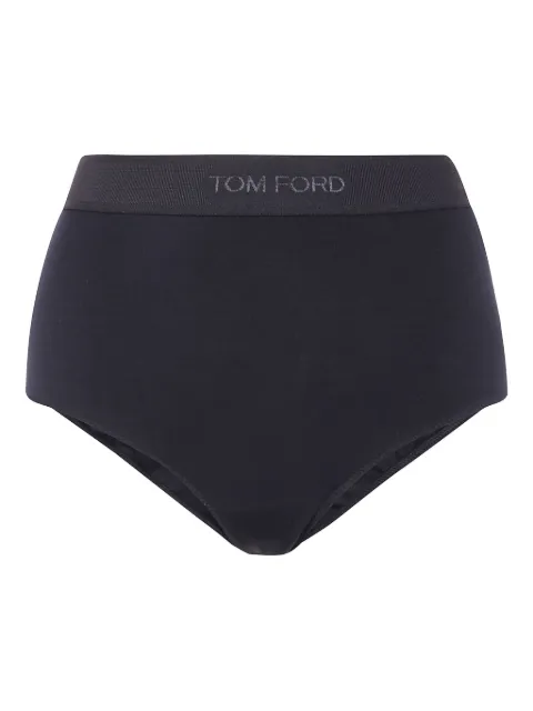 TOM FORD logo-print briefs Black KNJ008JEX166