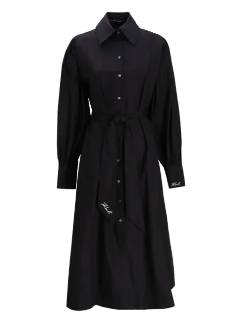 Karl Lagerfeld logo-embellished midi dress Black A1W13018