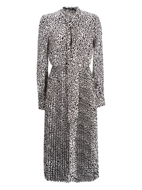 Karl Lagerfeld geometric-print midi dress Black A1W13020