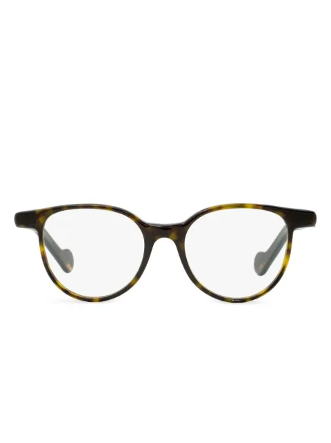 Moncler Eyewear oval-frame glasses Brown ML5032