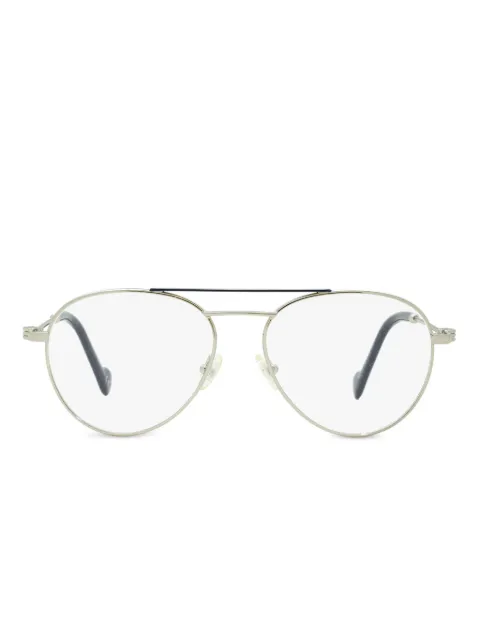 Moncler Eyewear pilot-frame glasses Silver ML5023