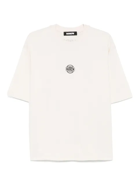 BARROW crystal-embellishment T-shirt Neutrals S5BWUATH166