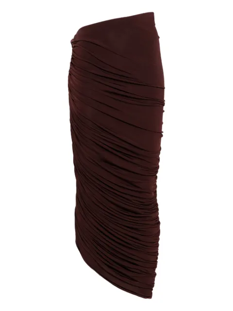 Magda Butrym asymmetric maxi skirt Red SKIRT08