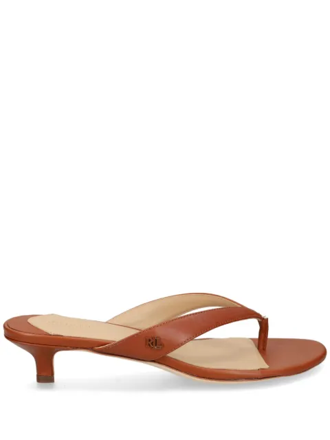 Lauren Ralph Lauren 35mm thong-style sandals Brown 80296684