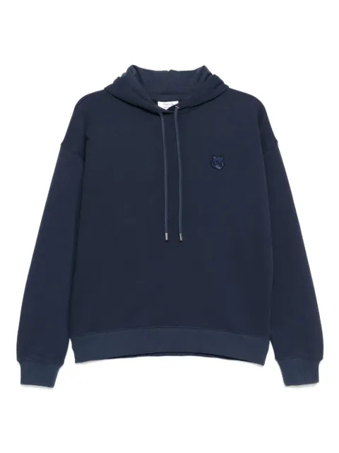 Maison Kitsuné Bold fox head patch hoodie Blue MW00704KM0321P476