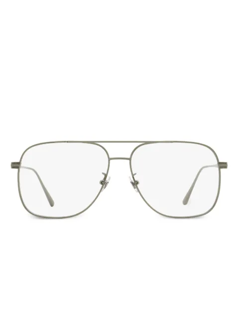 OMEGA EYEWEAR pilot-frame glasses Silver OM5006H