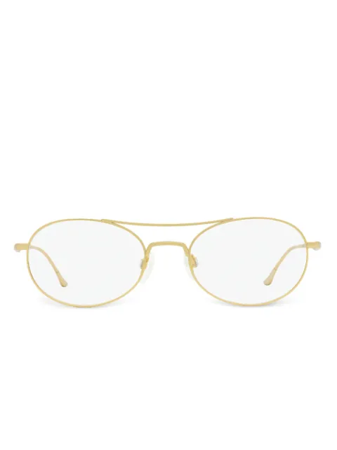 Donna Karan oval-frame glasses Gold DO100171751