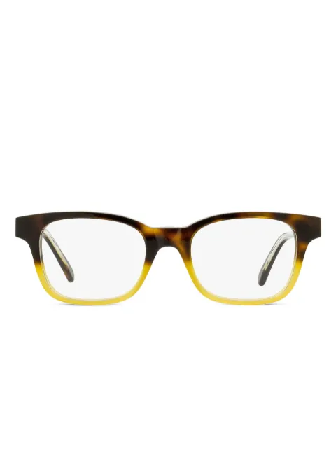OMEGA EYEWEAR ombré-effect glasses Brown OM5004H05652