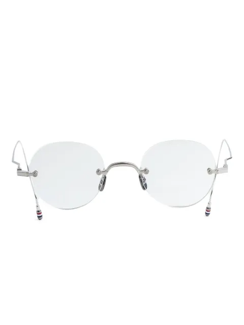 Thom Browne Eyewear round-frame glasses Silver UEO937A