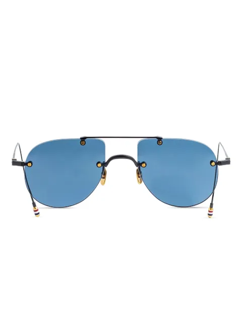 Thom Browne Eyewear pilot-frame sunglasses Black UES939A