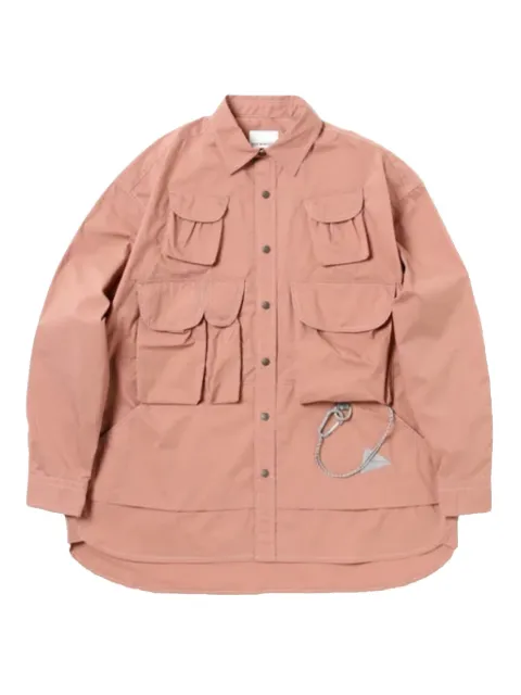 and Wander cotton-blend shirt Pink 5745183068090