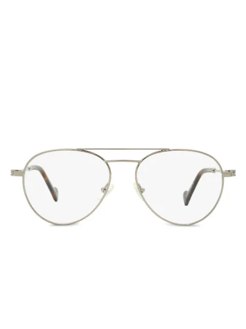 Moncler Eyewear pilot-frame glasses Silver ML5023