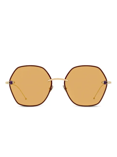Pomellato Eyewear hexagonal-shape sunglasses Brown
