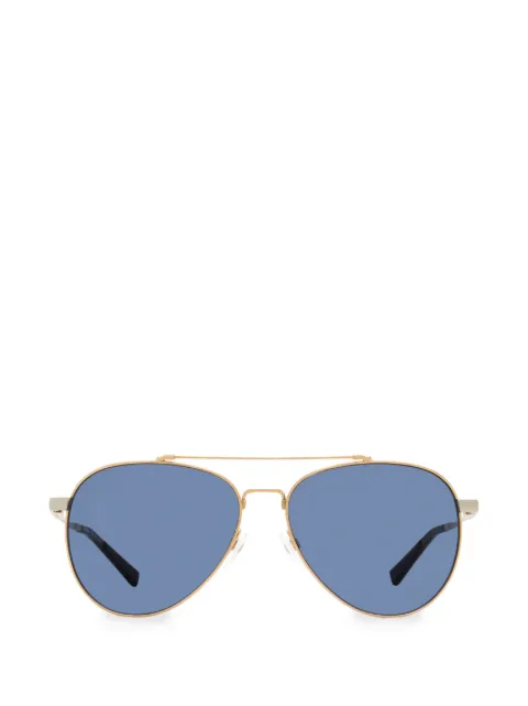 Shinola Flexon Pilot metal sunglasses Gold SH2101SL