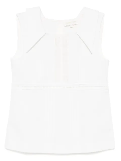 SHUSHU/TONG square-neck top White FSDETO06HEM498
