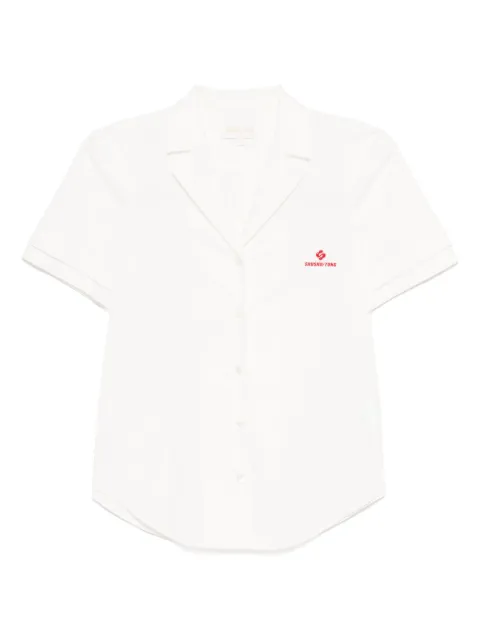 SHUSHU/TONG logo-embroidered shirt White FSDETO09CO006