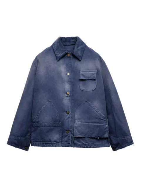 Prada washed canvas jacket Blue 292264SOOO16PM