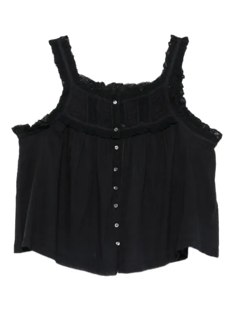 DÔEN Fidella cropped blouse Black 2011697