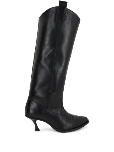 Vaquera leather western boots Black VAQ09SH01