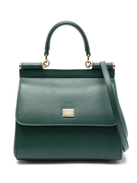 Dolce & Gabbana small Sicily handbag in Dauphine calfskin Green BB6003B1001