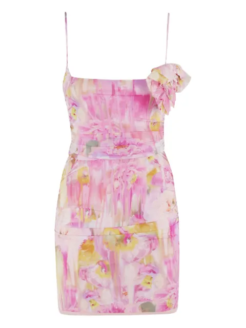 Blumarine floral-print minidress Pink 4A290A096