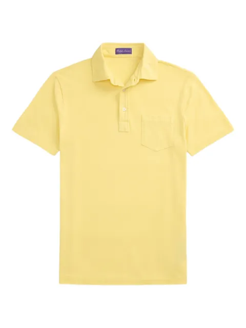 Ralph Lauren Purple Label pocket-detail polo shirt Yellow 790963409004