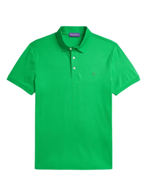 Ralph Lauren Purple Label piqué polo shirt Green 790877021015