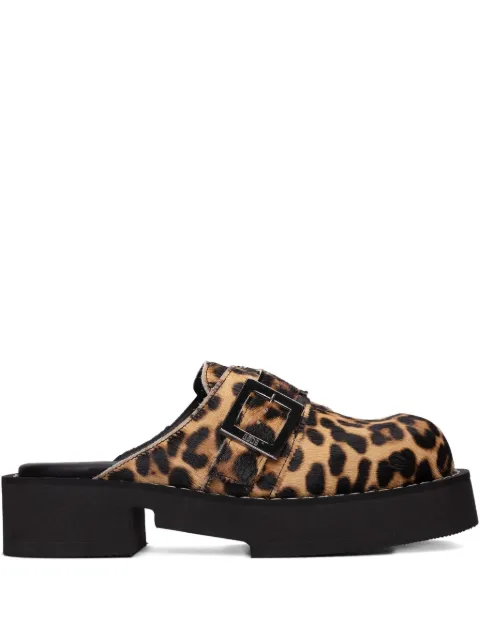 Clarks x GCDS animal-print mules Brown 26172258