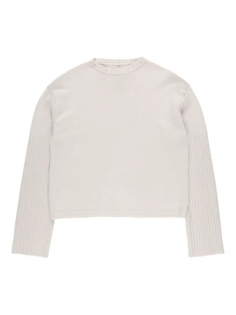 Rick Owens cashmere round-neck sweater Neutrals RU01E566541