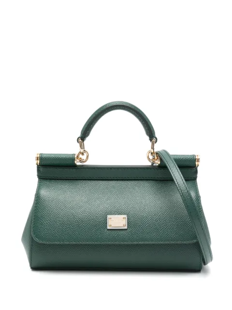 Dolce & Gabbana mini Sicily handbag in calfskin Green BB7116B1001