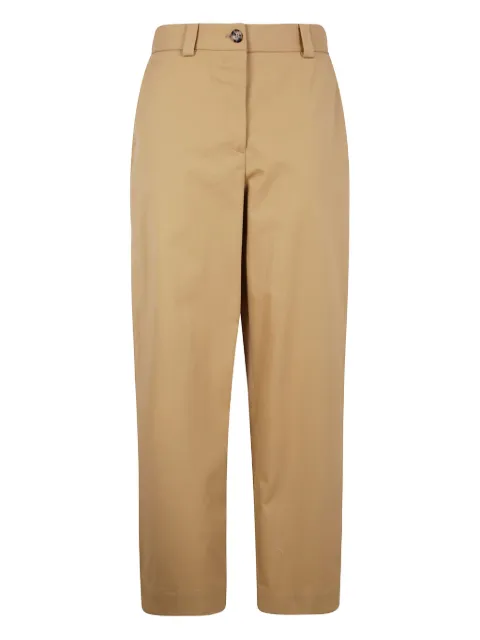 KHAITE cotton straight-leg trousers Neutrals 3165193W193929
