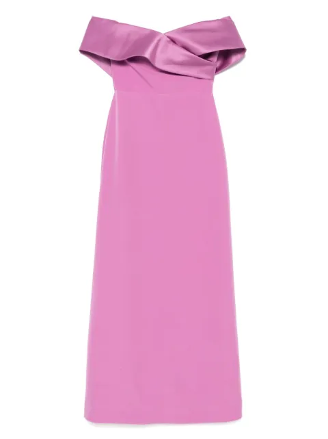 Rhea Costa off-shoulder maxi dress Purple 24263D