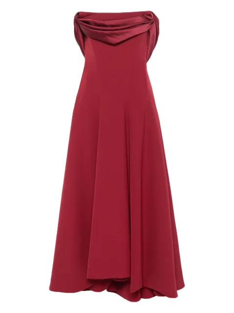 Rhea Costa Salma midi dress Red 24069D